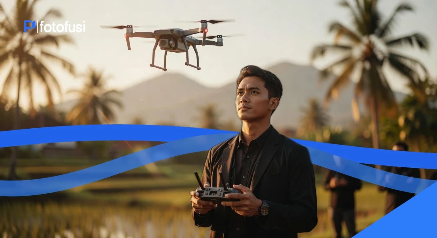 Drone Photography untuk Wall Art Statement Piece — Output yang Layak Cetak Besar