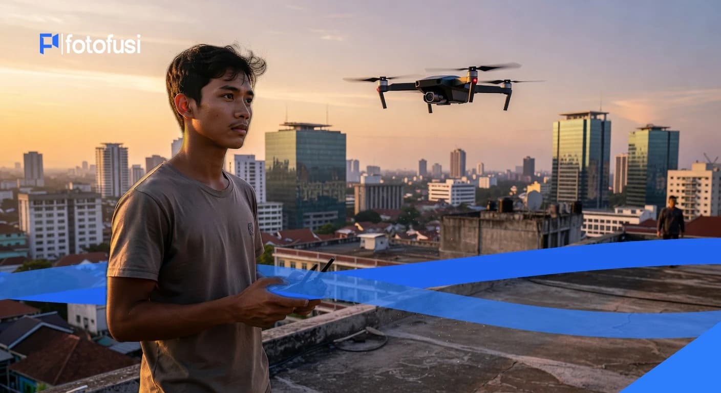 Studio Aerial Hyperlapse di Pusat Heritage Indonesia