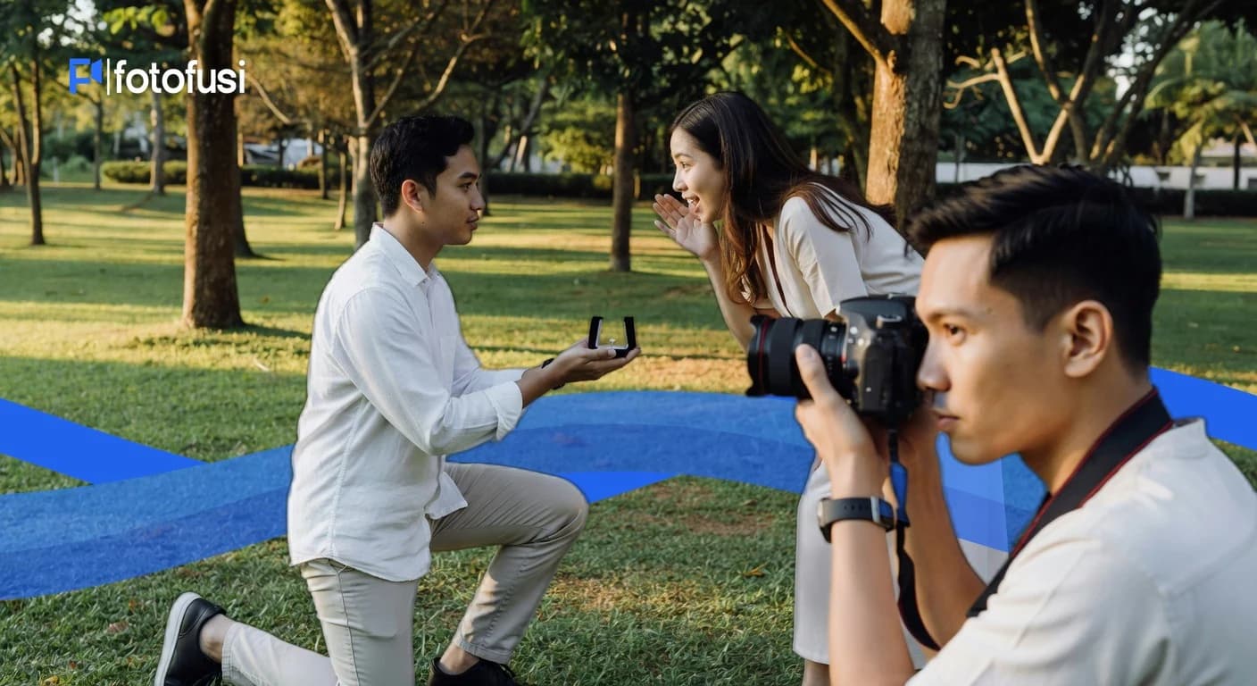 Dokumentasi Surprise Proposal yang Stealth, Candid, dan Emosional di Jogja